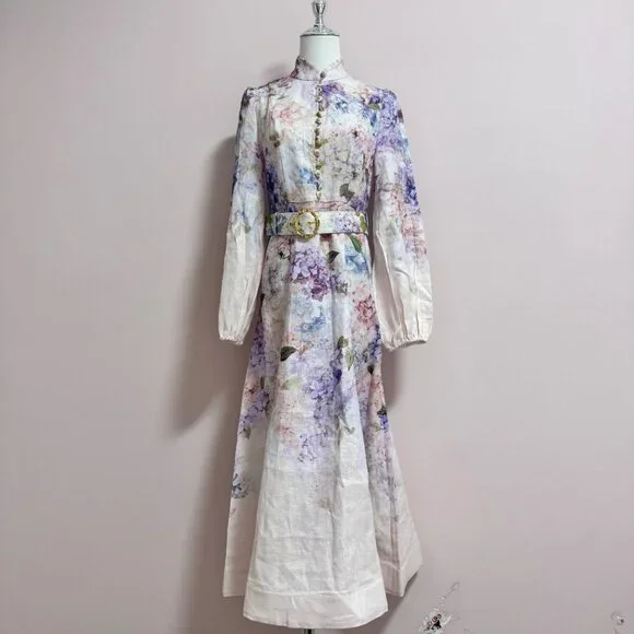 ワンピース ZIMMERMANN DAWNING BUTTONED MIDI DRESS Zimmermann - Dawning Buttoned Midi Dress | All The Dresses